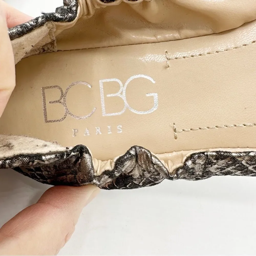 BCBG Paris‎ Magie Metallic Stretch Ballet Flat 8